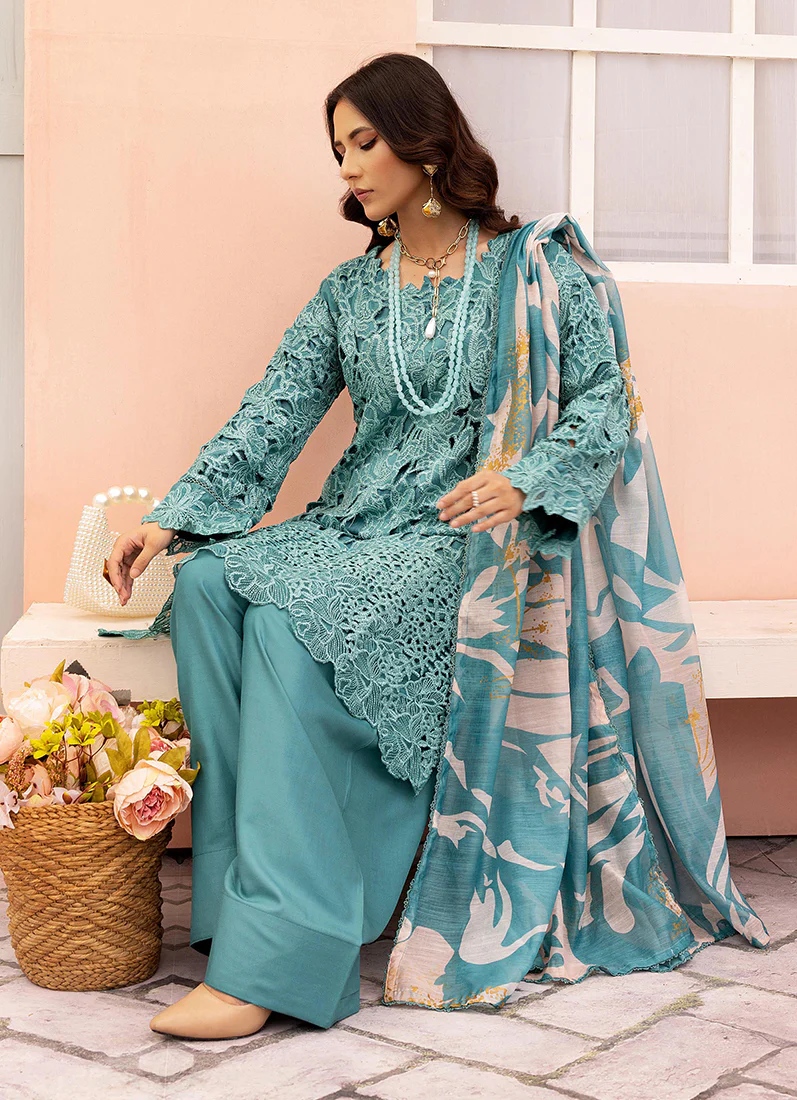 Jade Cutwork Suit Set - Image 4