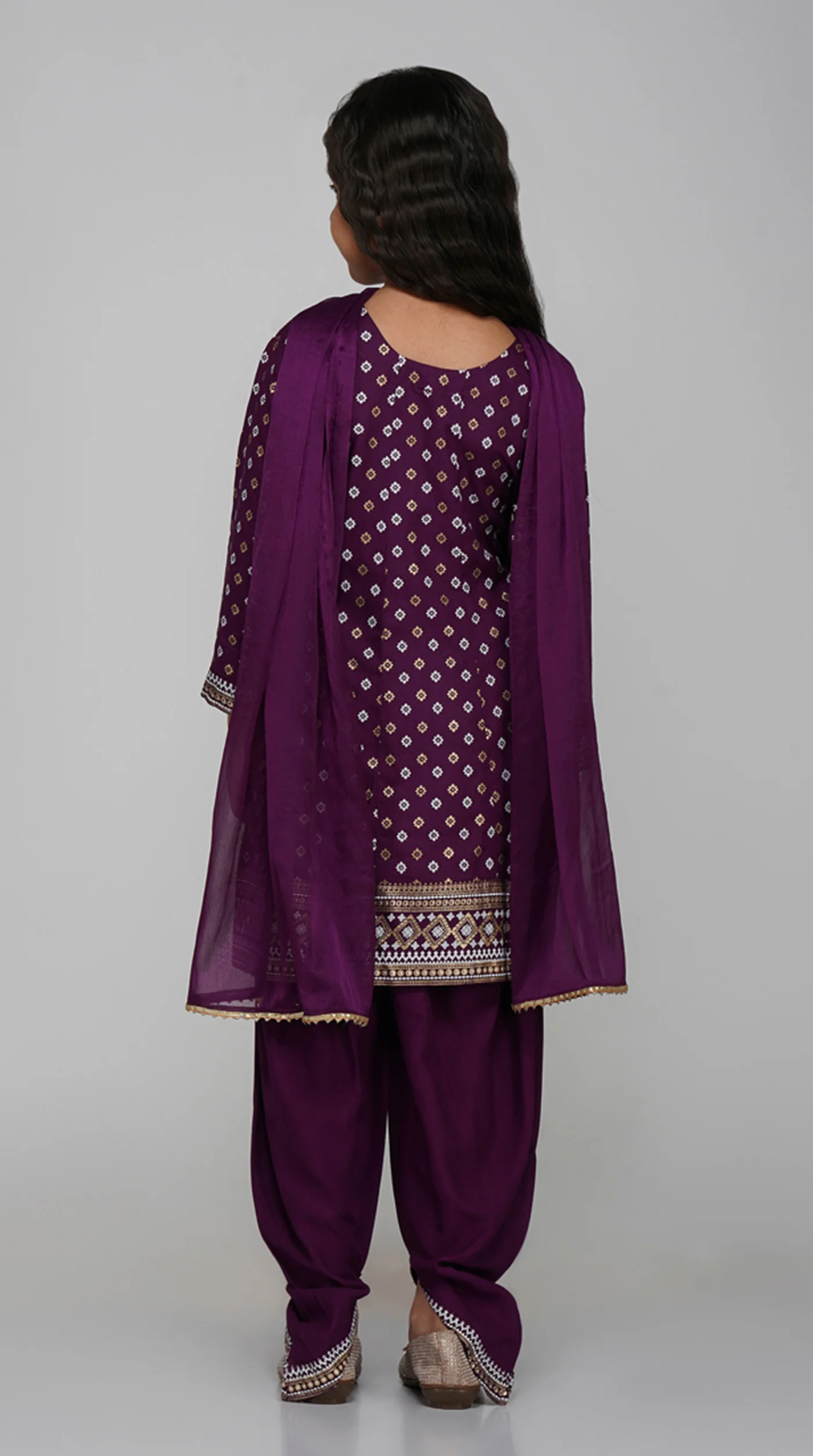 Kids  Rayon A-Line Suit Set - Image 5