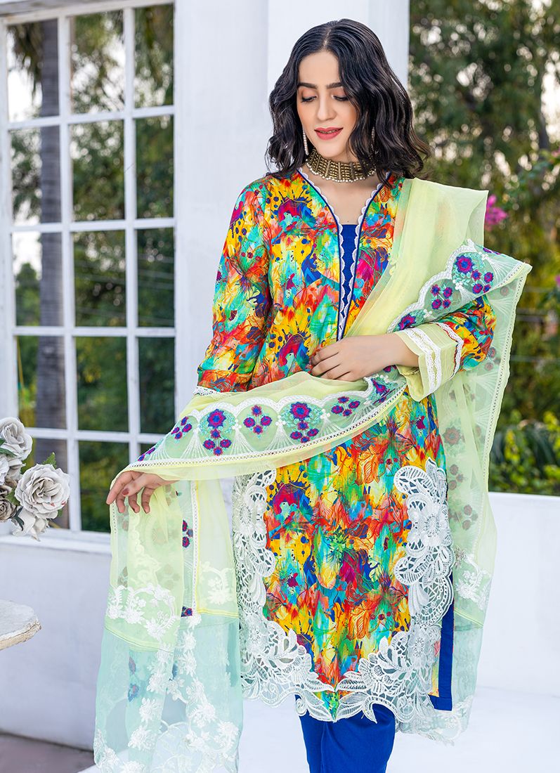 Lemon Digital Printed Suit Set - Image 3