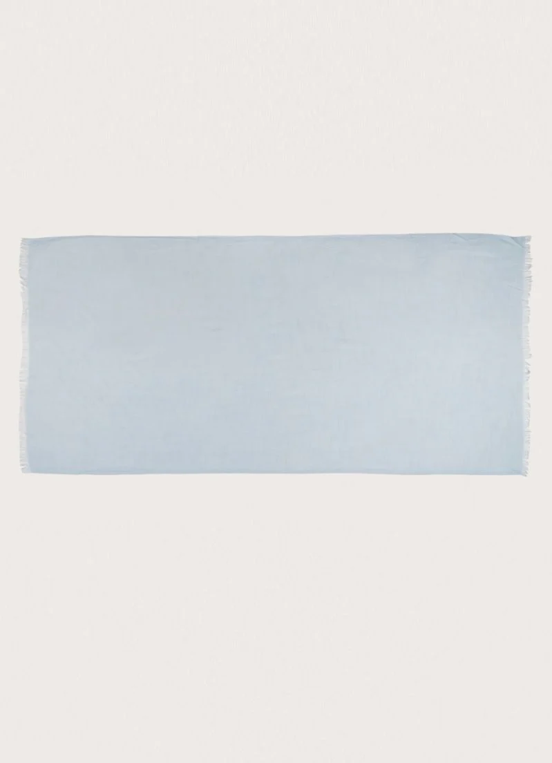 Light Blue Cotton Soft scarf - Image 3