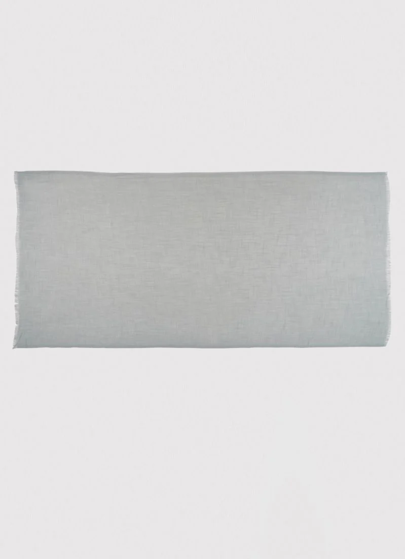Light Grey Cotton Soft scarf - Image 3