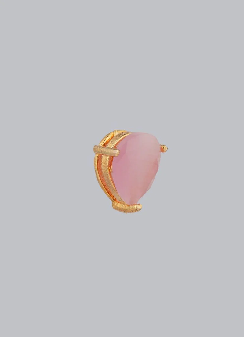 Light Pink Stone Stud Earrings - Elegant & Luxury Jewelry - Image 3