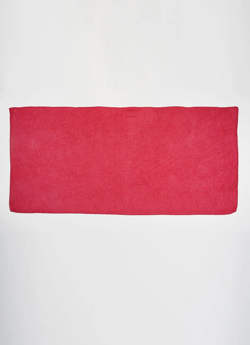 Magenta Cotton Crinkled scarf - Image 3