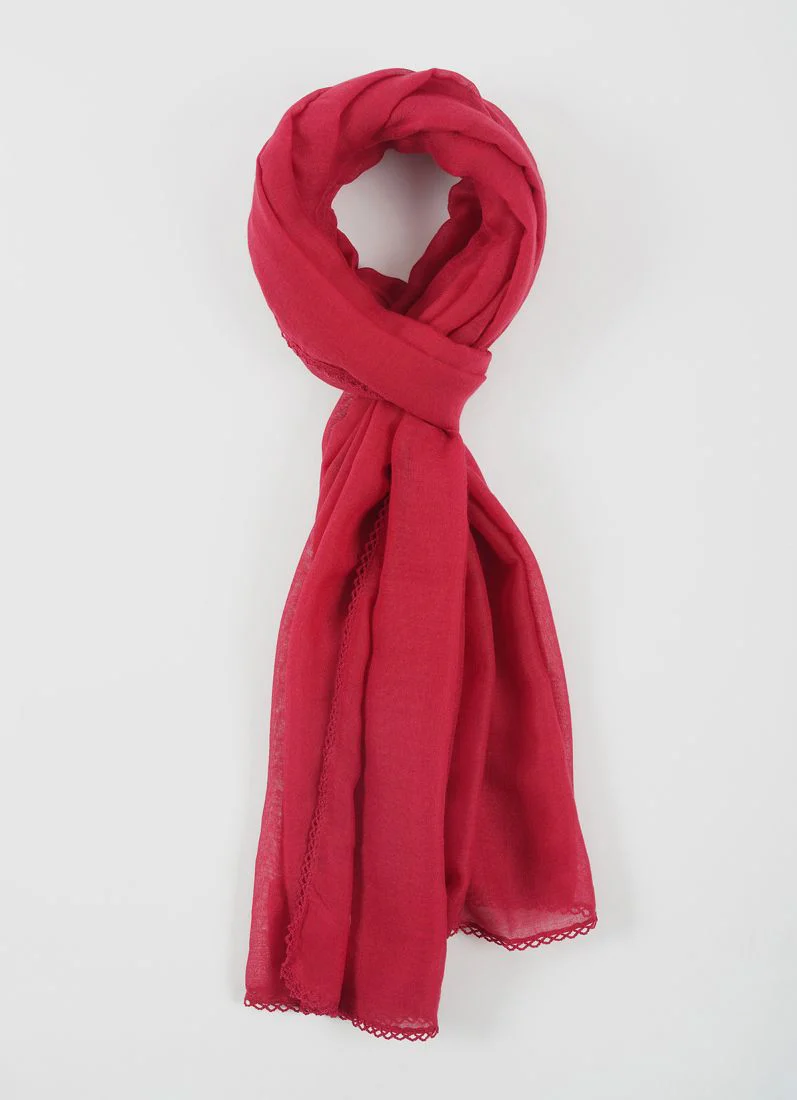Magenta Lace scarf - Image 2