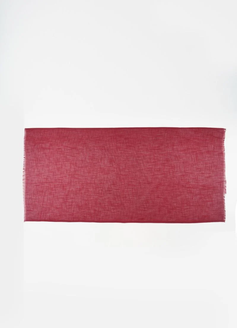 Maroon Cotton Soft scarf - Image 3