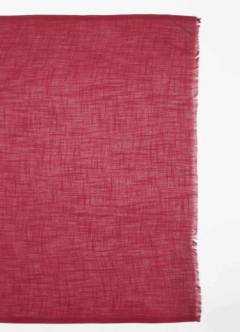 Maroon Cotton Soft scarf - Image 4