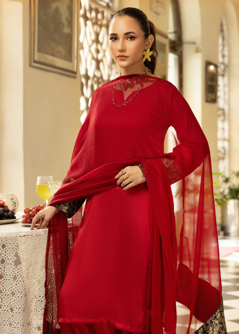 Maroon Farshi Salwar Suit Set - Image 2
