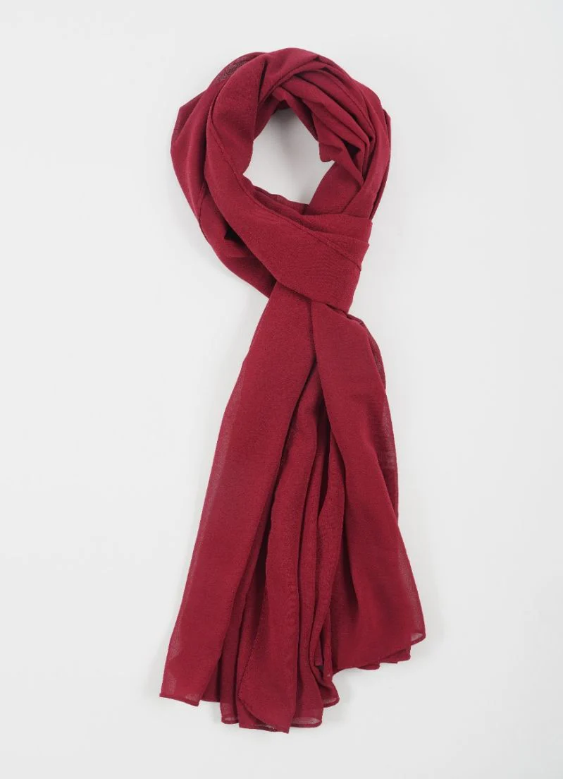 Maroon Georgette Soft scarf - Image 2