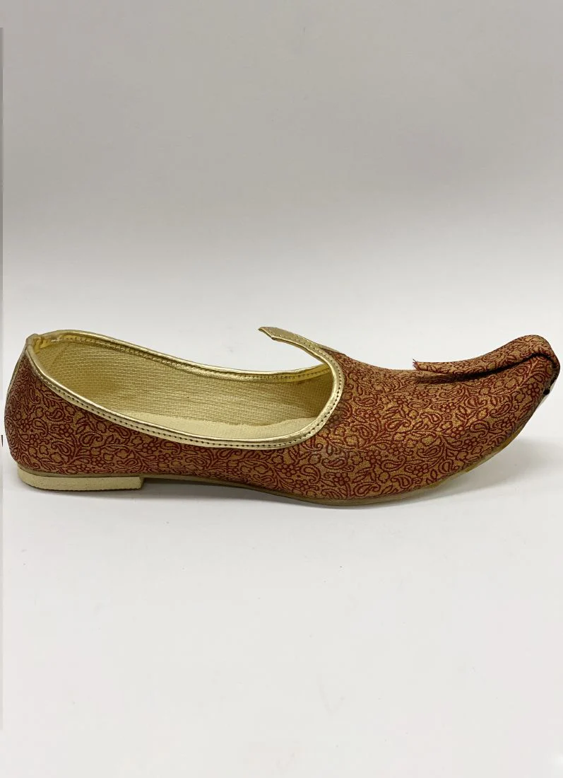 Maroon Self-pattern Brocade Kusa - Image 3
