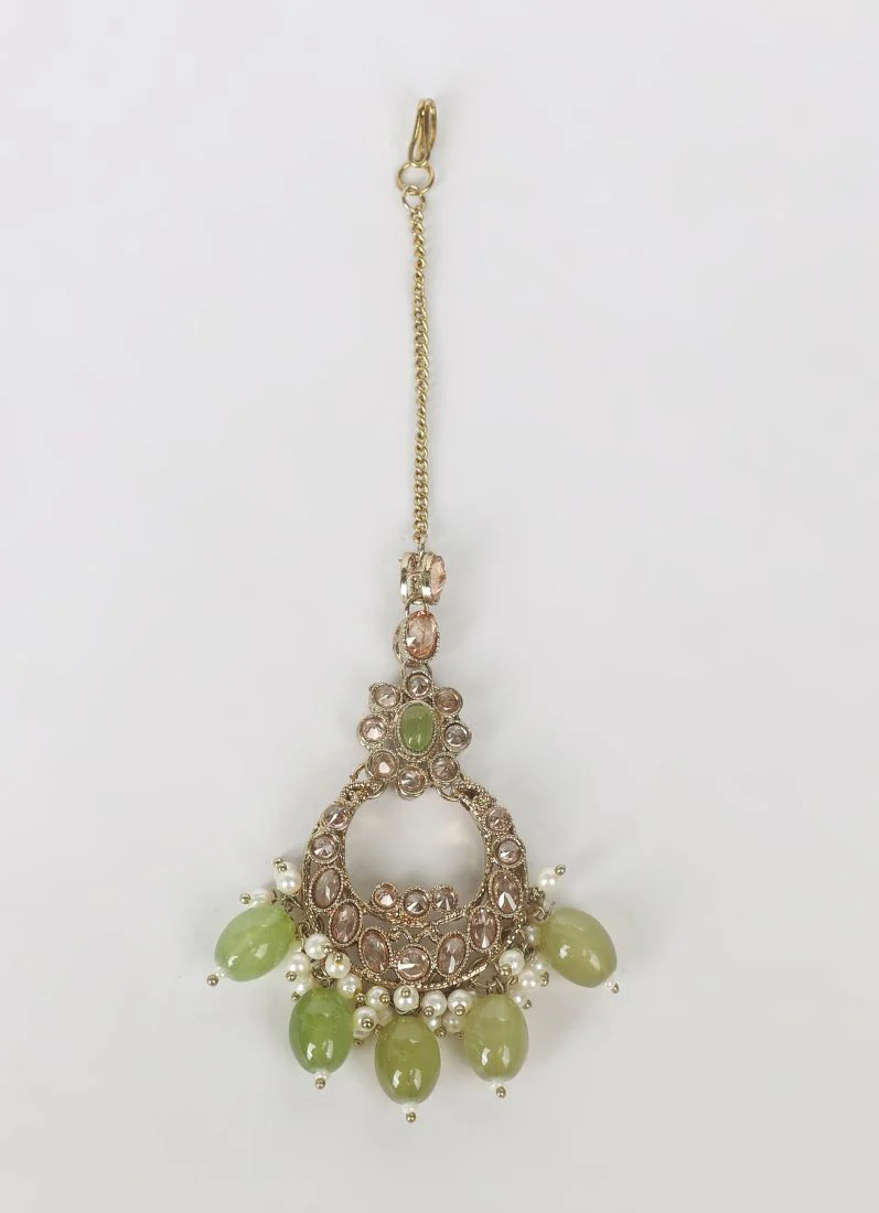 Mendhi Green Choker Set - Image 8