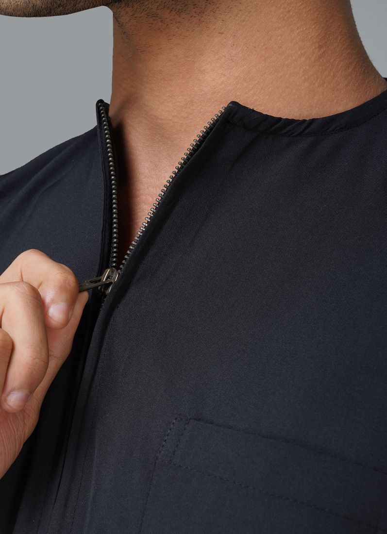Men's Black Polyester Jubba - Image 3