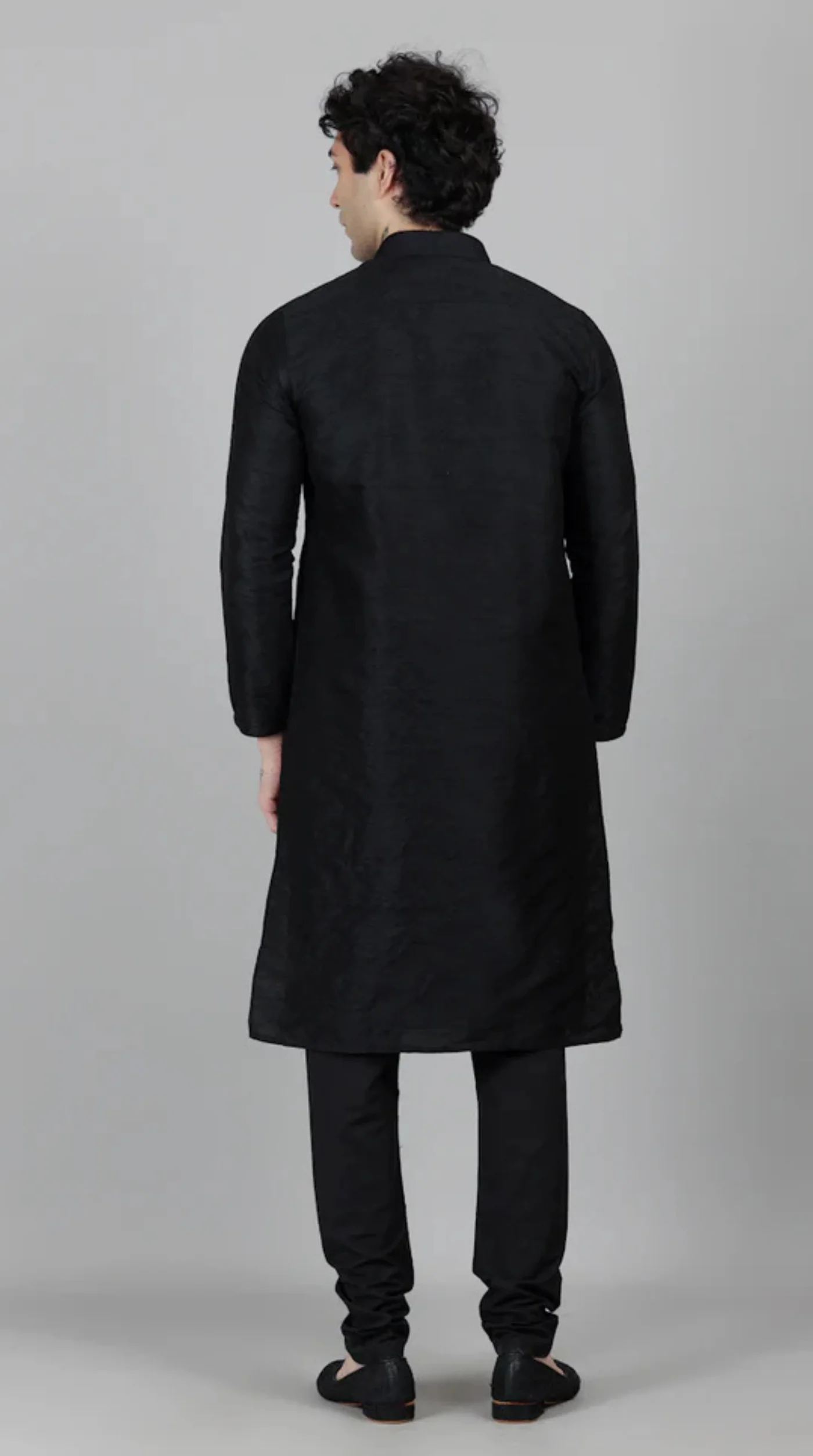 Men's Black Kurta and Payjama Set - Image 5