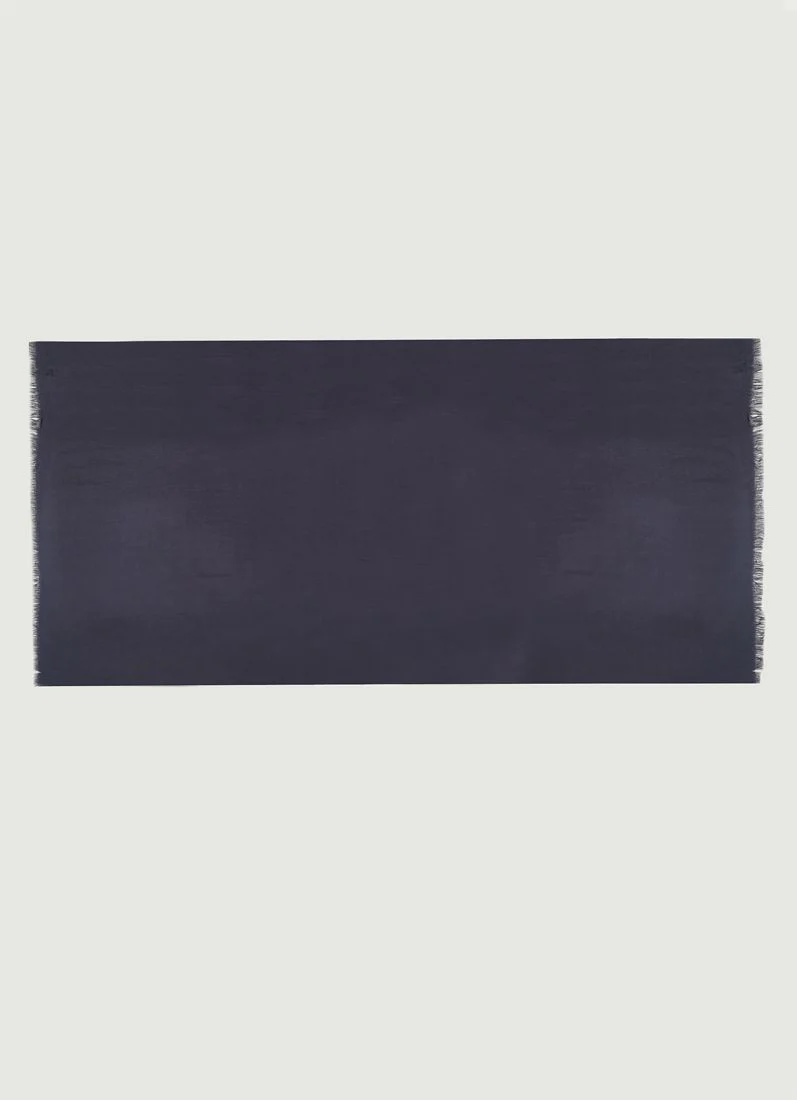 Midnight Blue Cotton Poly Soft scarf - Image 3