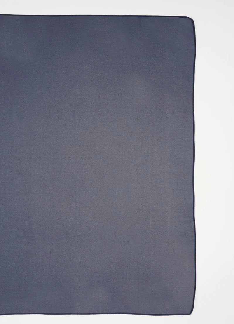Midnight Blue Georgette Soft scarf - Image 4