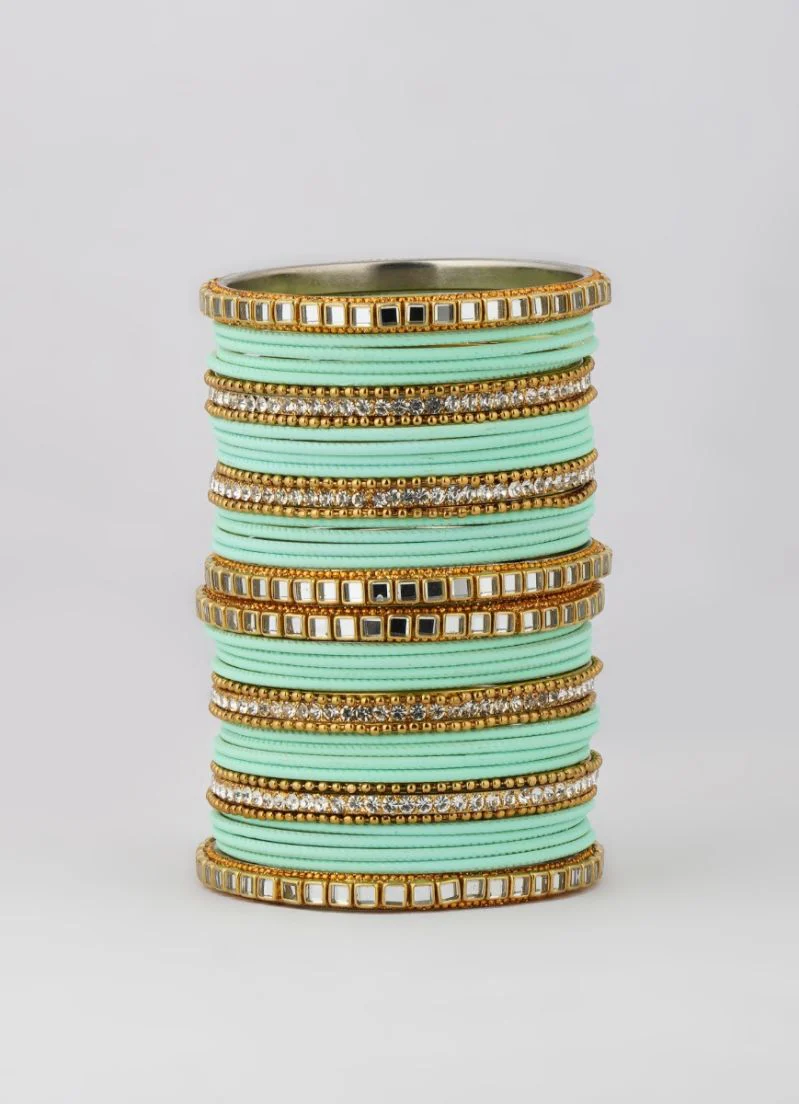 Mint Double Bangle Set - Image 2