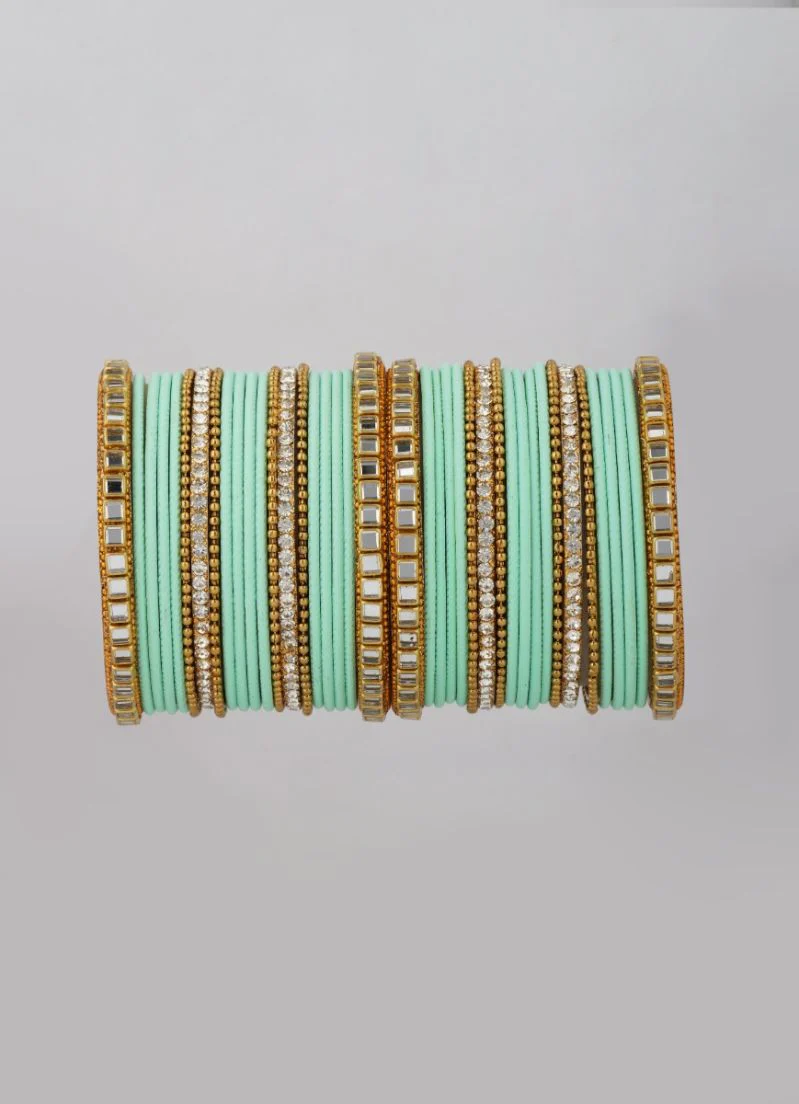 Mint Double Bangle Set - Image 3
