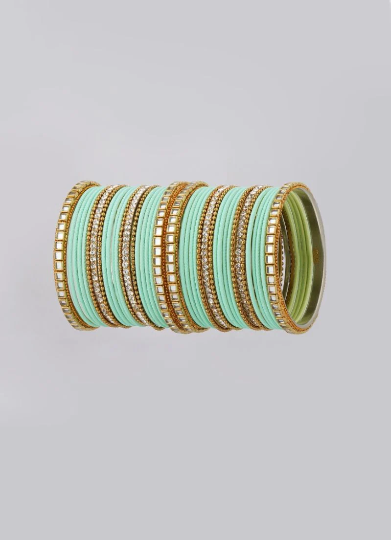 Mint Double Bangle Set - Image 4