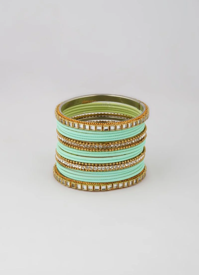 Mint Double Bangle Set - Image 5