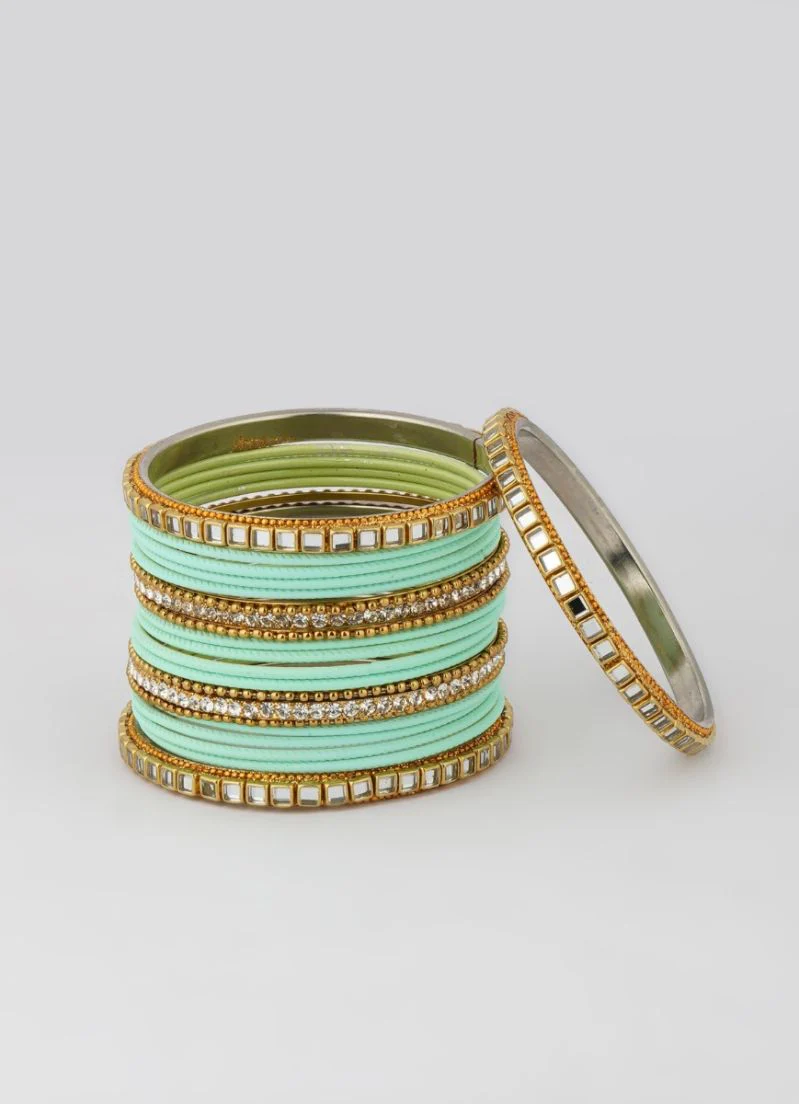 Mint Double Bangle Set - Image 6