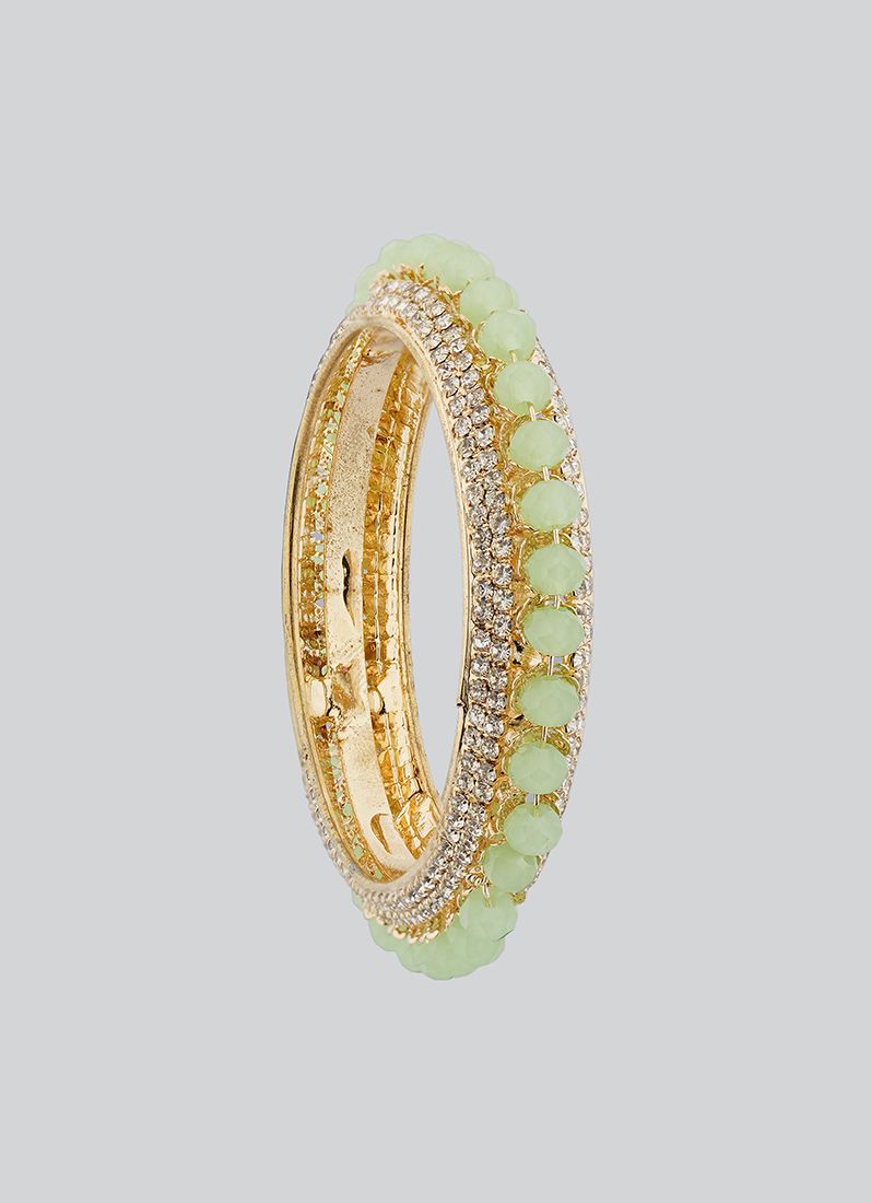 Mint Green Crystal Bangle Set - Image 2