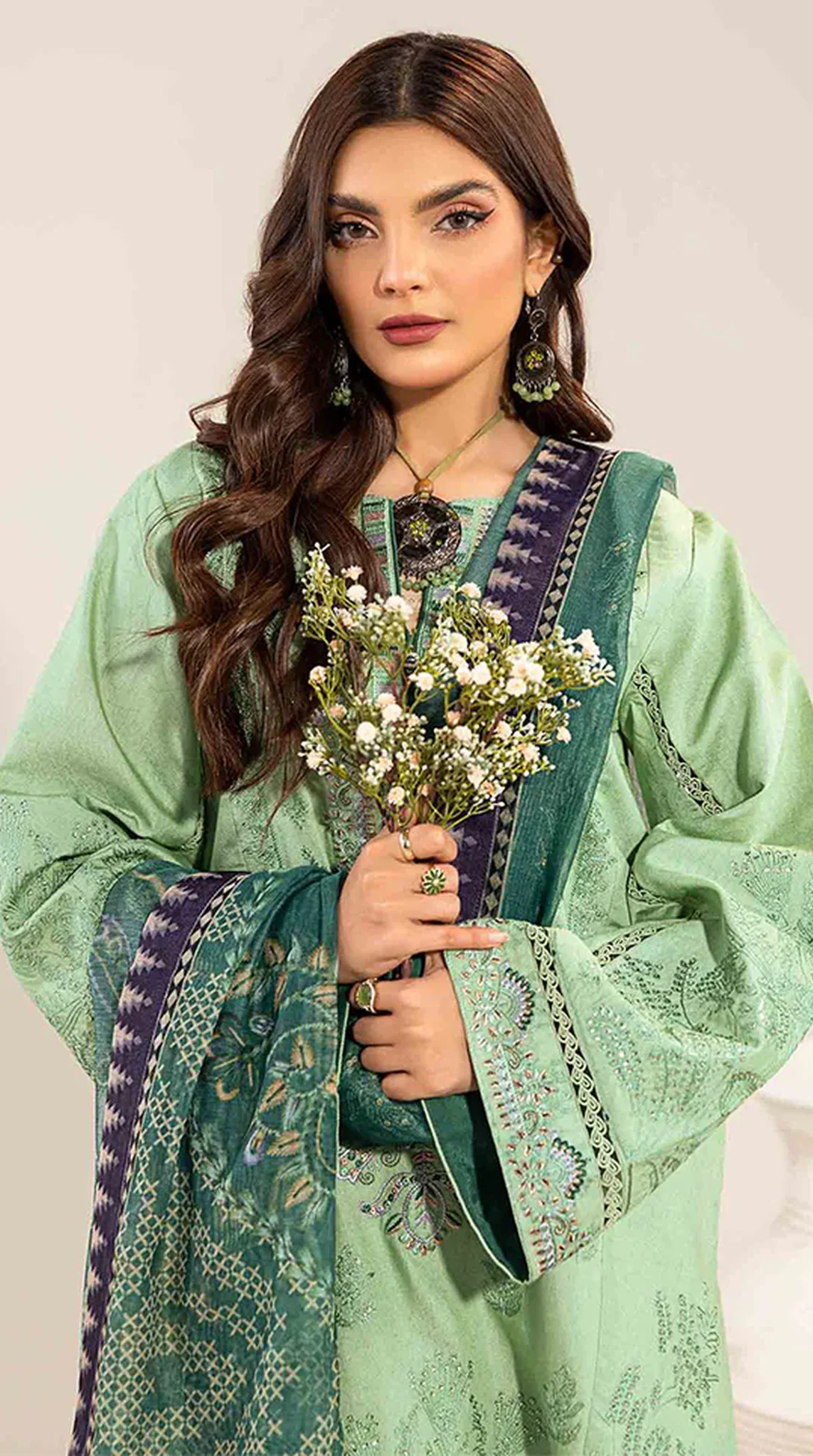 Mint Green Loom Net Suit Set - Image 6