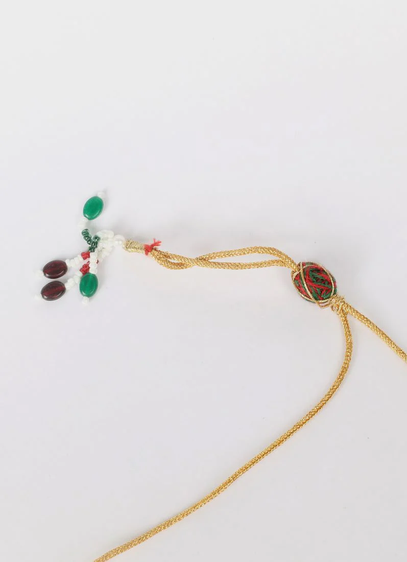 Mint Pearl Choker Necklace Set - Image 4