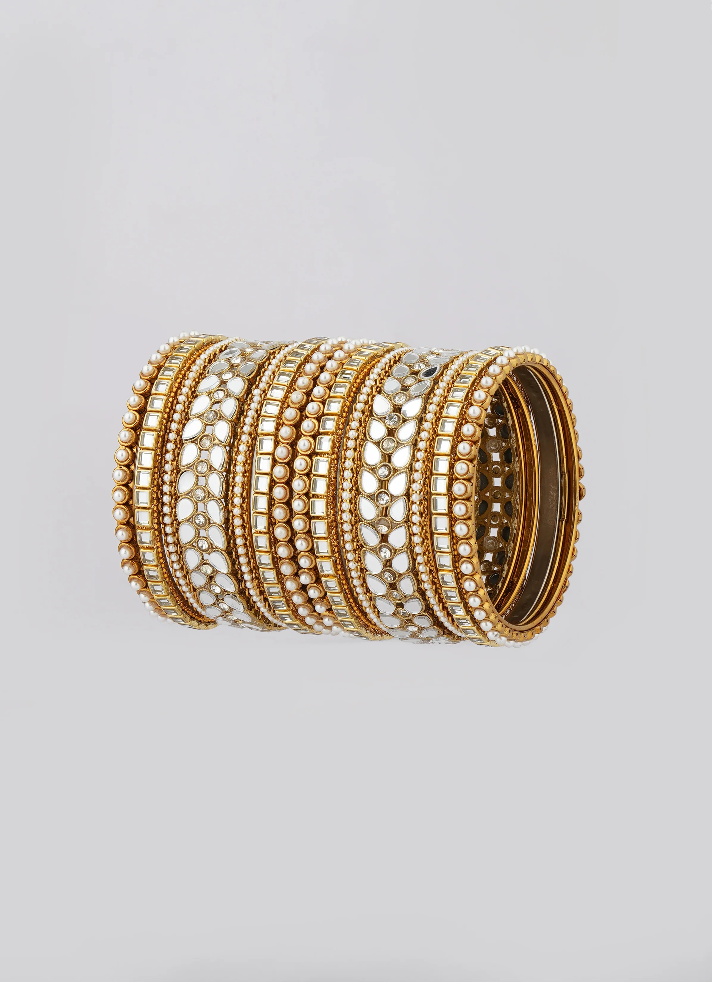 Mirror Pearl Bangle Set - Image 3