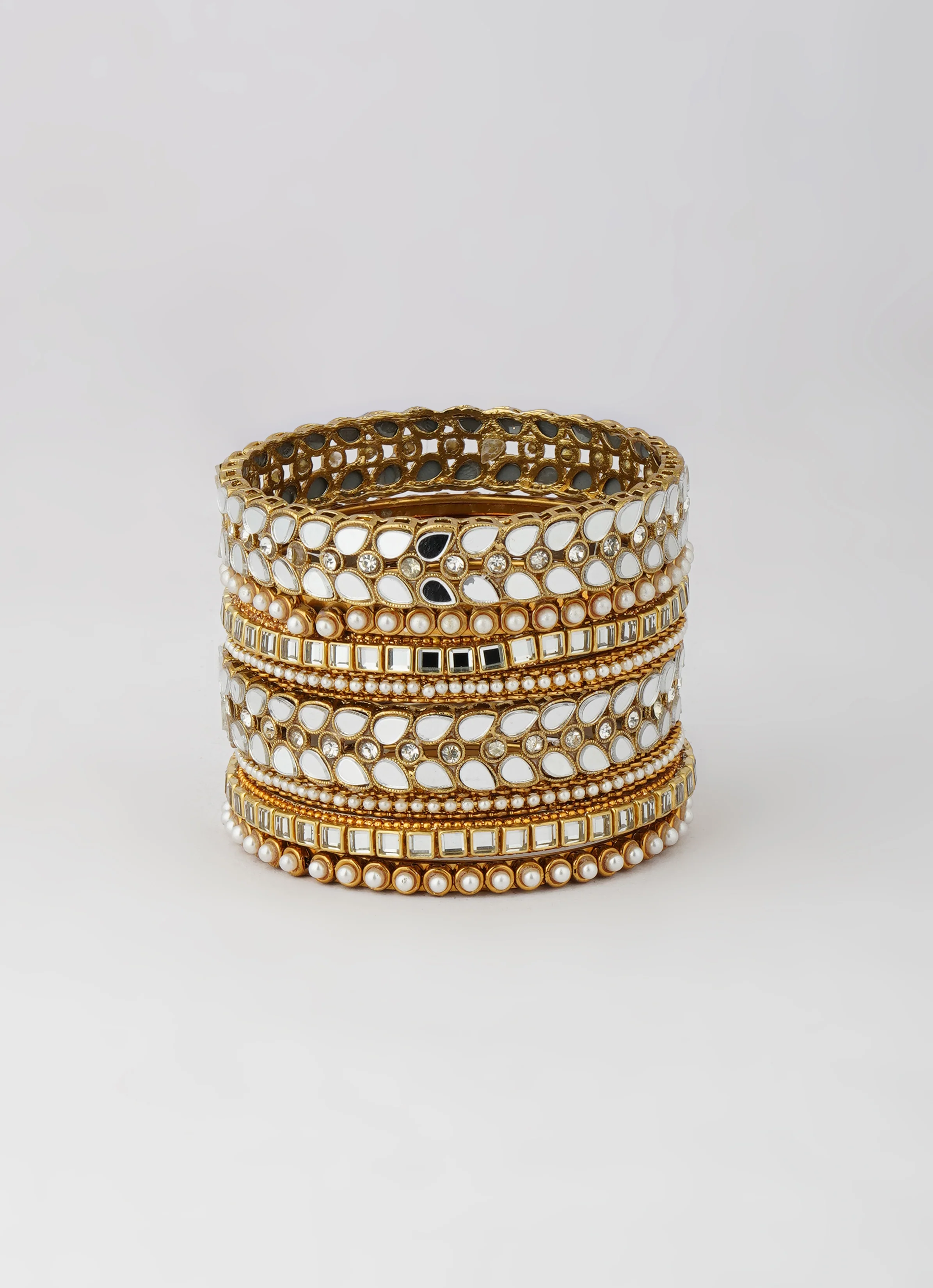 Mirror Pearl Bangle Set - Image 4