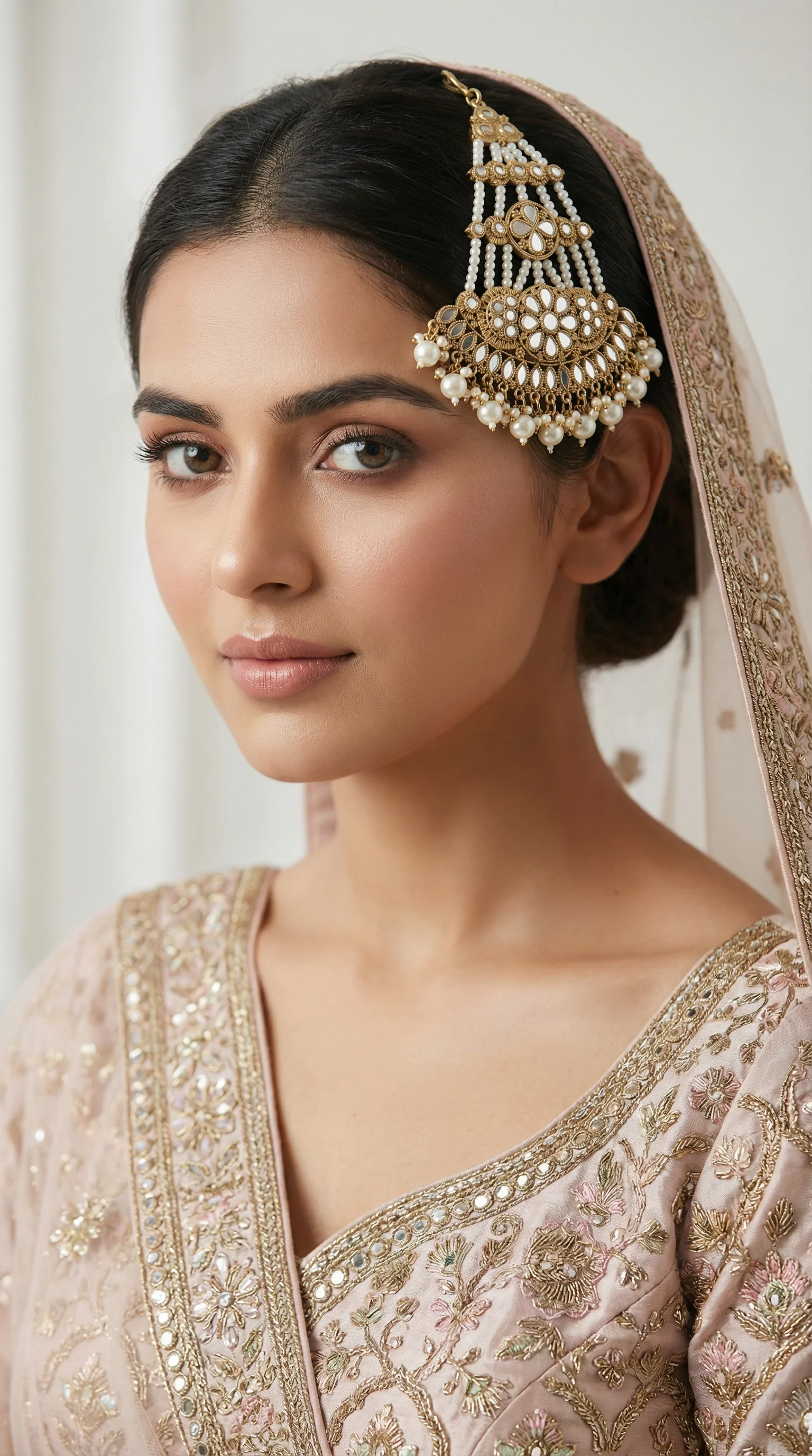 Mirror & Pearl Gold Plated Passa - Image 4