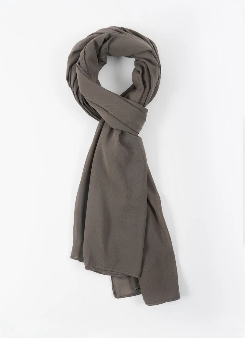 Mouse Brown Georgette Soft scarf - Image 2