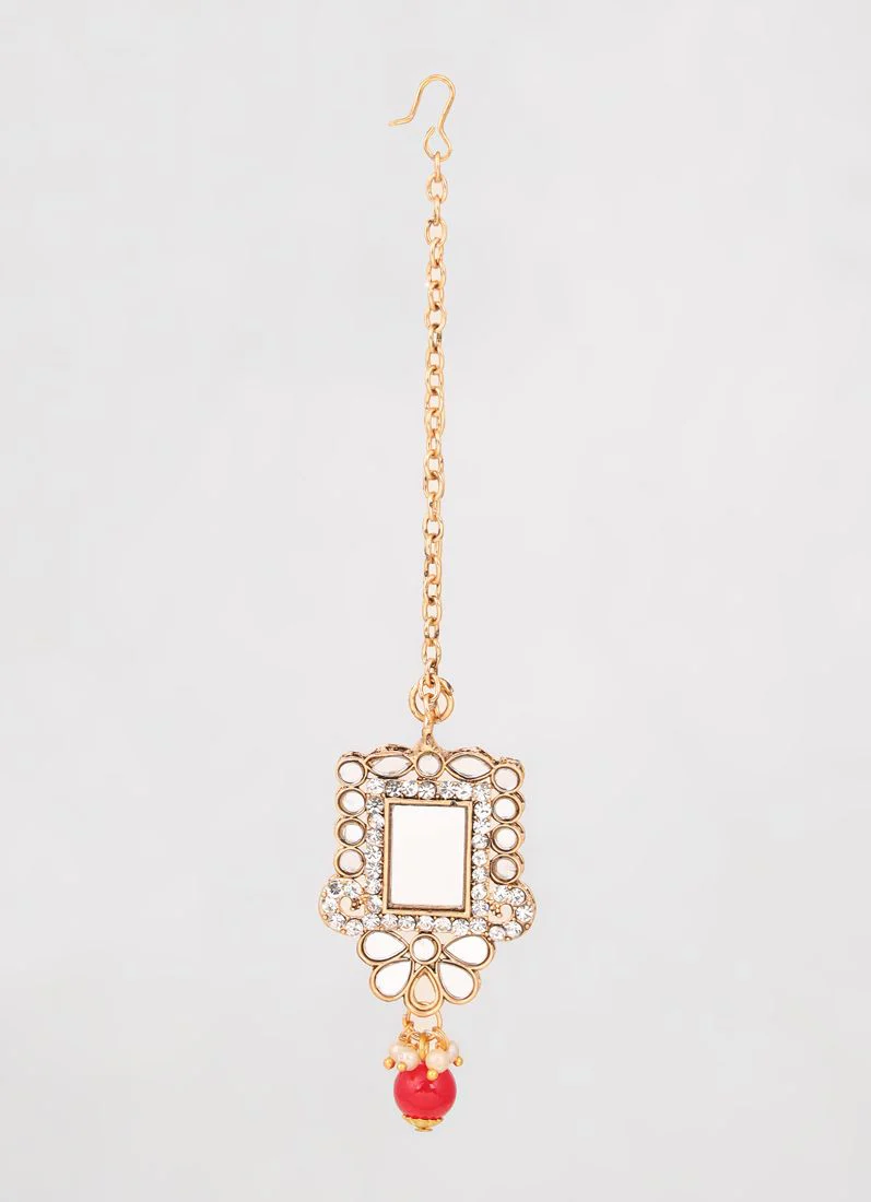 Multi Colour Mirror Necklace Set - Image 3