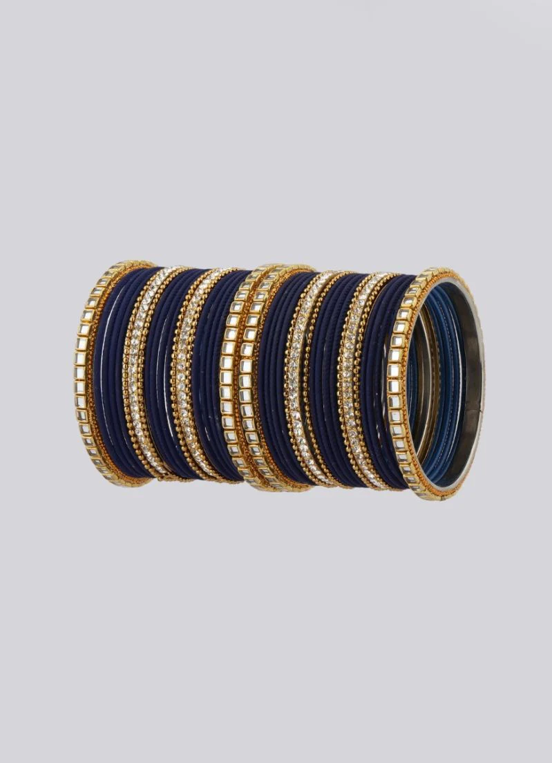 Navy Bridal Bangle Set - Image 4
