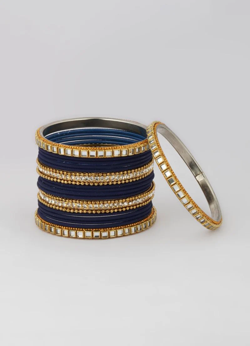 Navy Bridal Bangle Set - Image 5