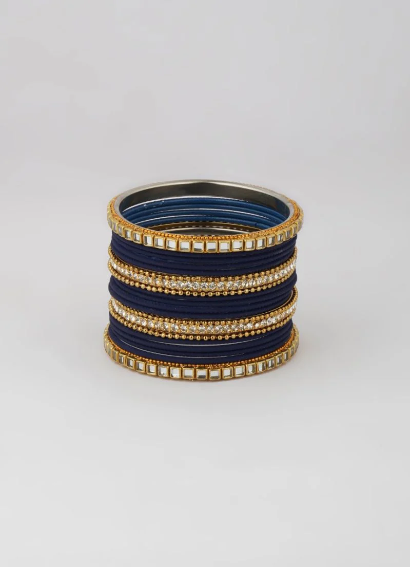 Navy Bridal Bangle Set - Image 6