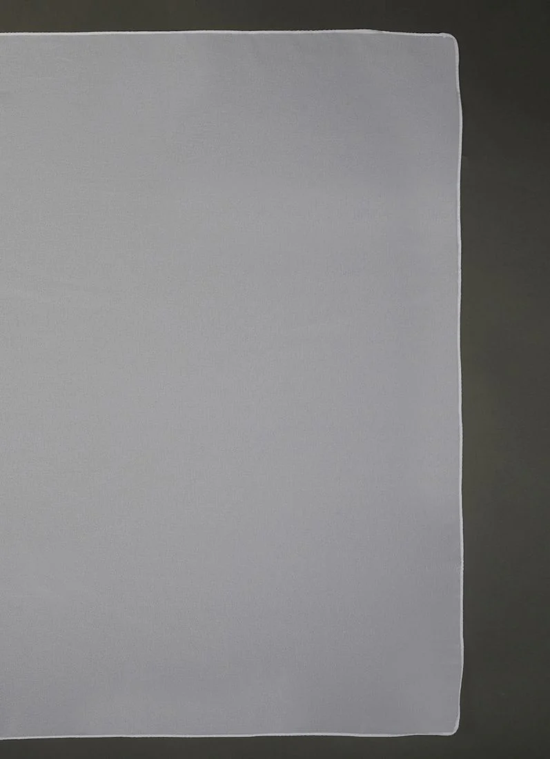 Off-White Georgette Soft scarf - Image 4