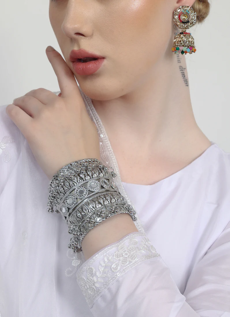 Oxidised Cuff Set - Image 4