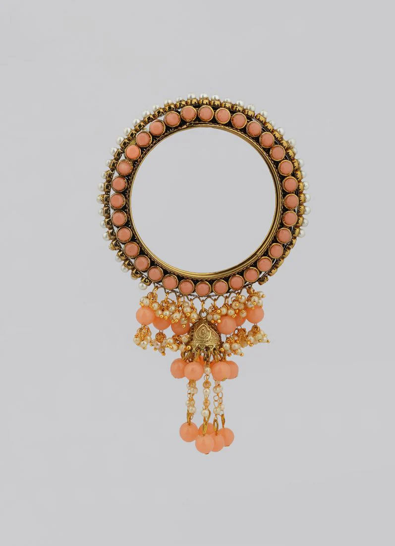 Peach Bangle Droplet Beaded - Image 3