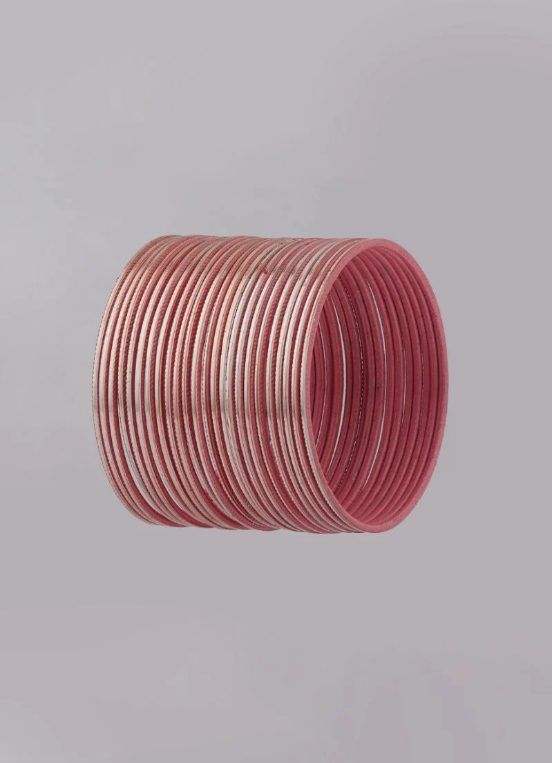Peach Bangles Lightweight Stackable Set - Image 3