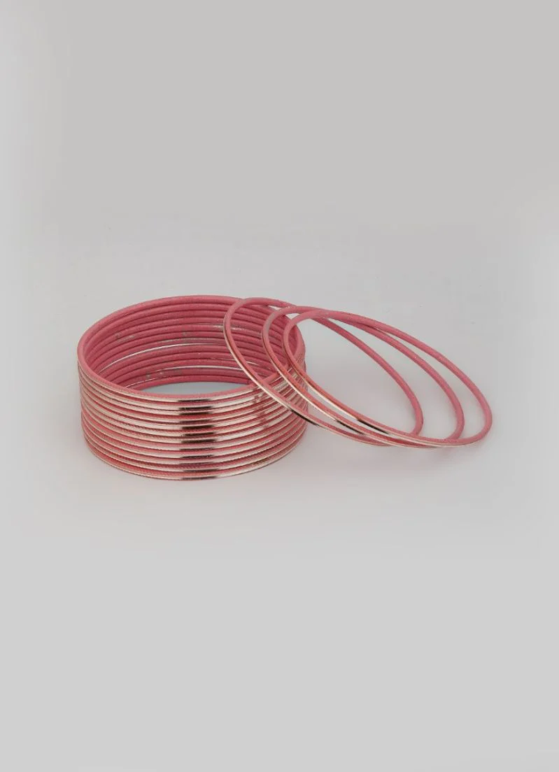 Peach Bangles Lightweight Stackable Set - Image 4