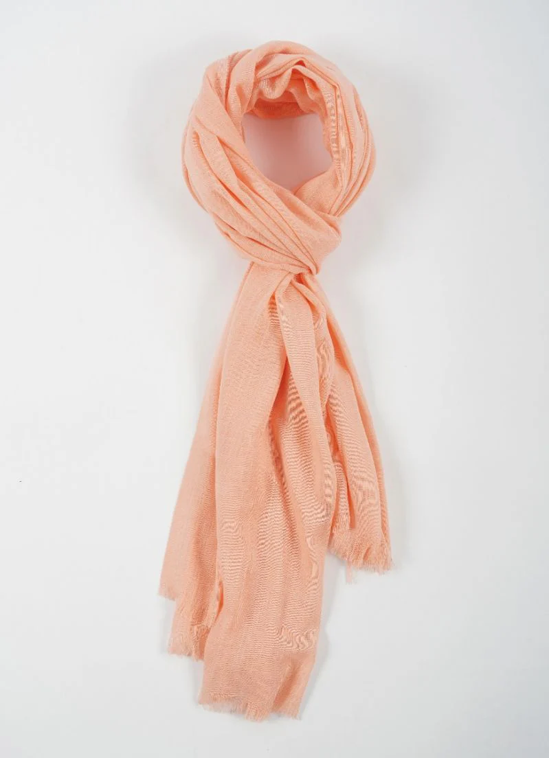 Peach Cotton Soft scarf - Image 2
