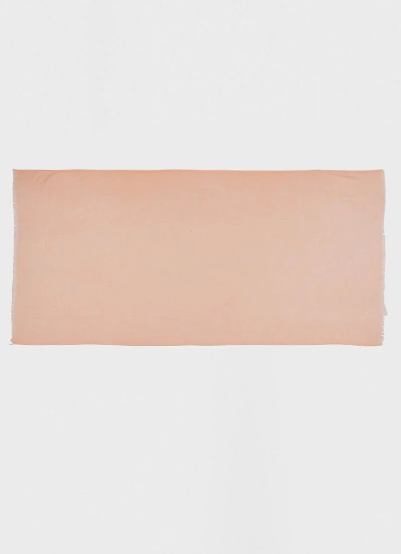 Peach Cotton Soft scarf - Image 3