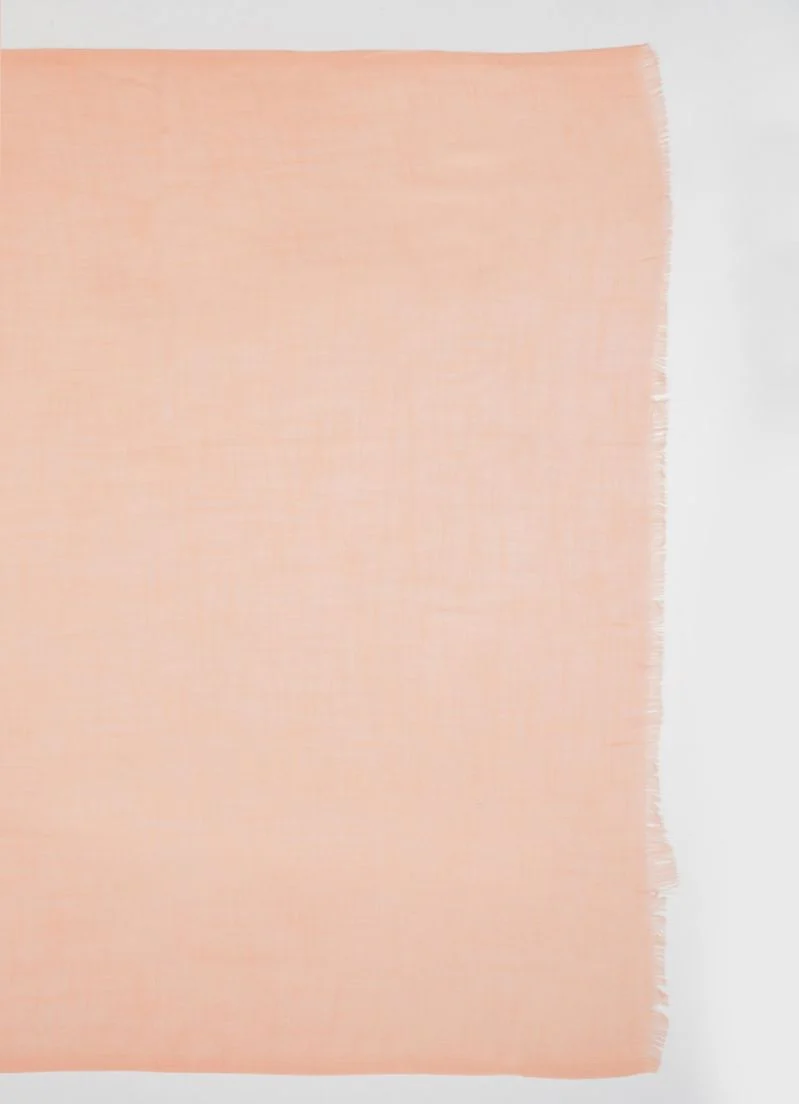 Peach Cotton Soft scarf - Image 4