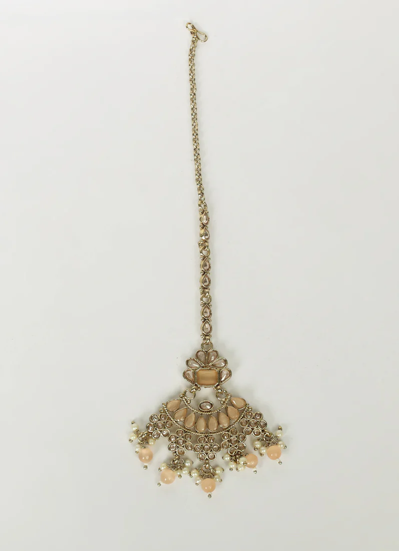 Peach Designer Tikka for Women - Image 2