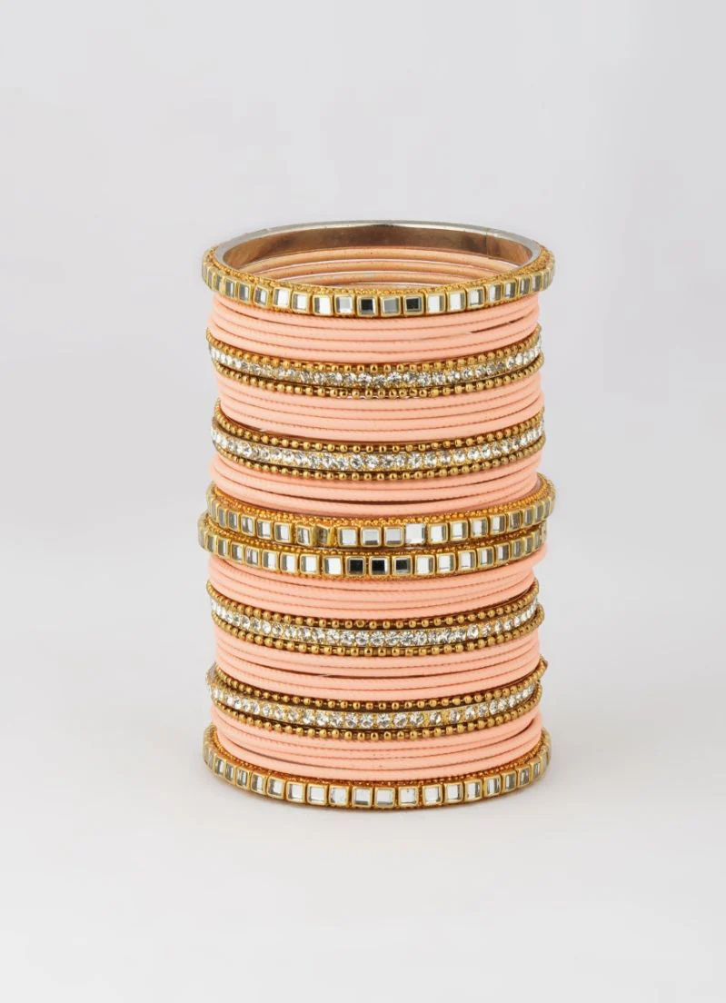 Peach Double Bangle Set - Image 4