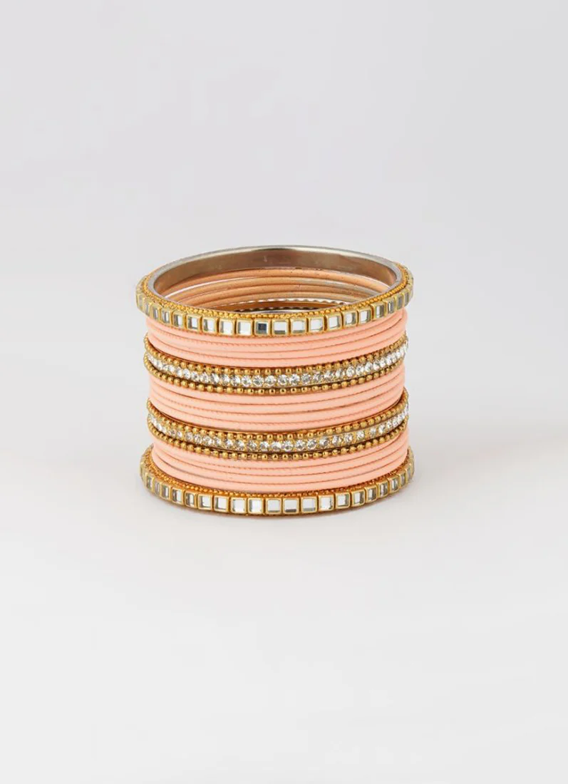 Peach Double Bangle Set - Image 5