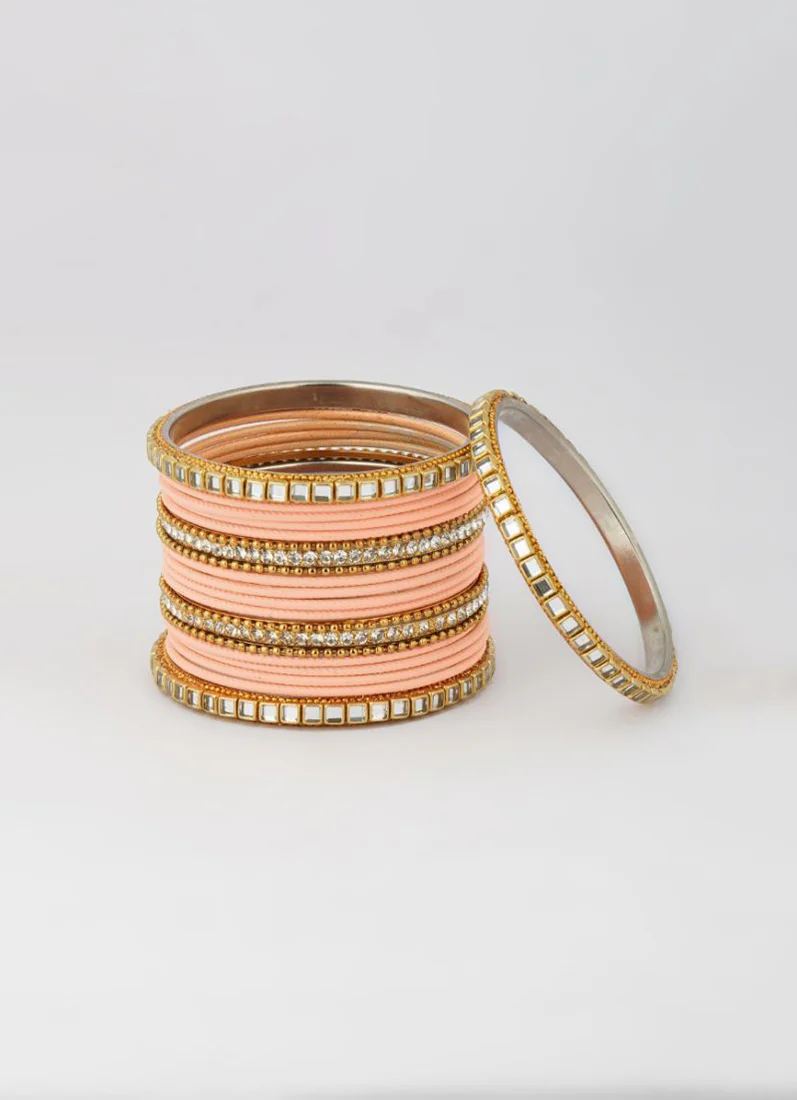 Peach Double Bangle Set - Image 6