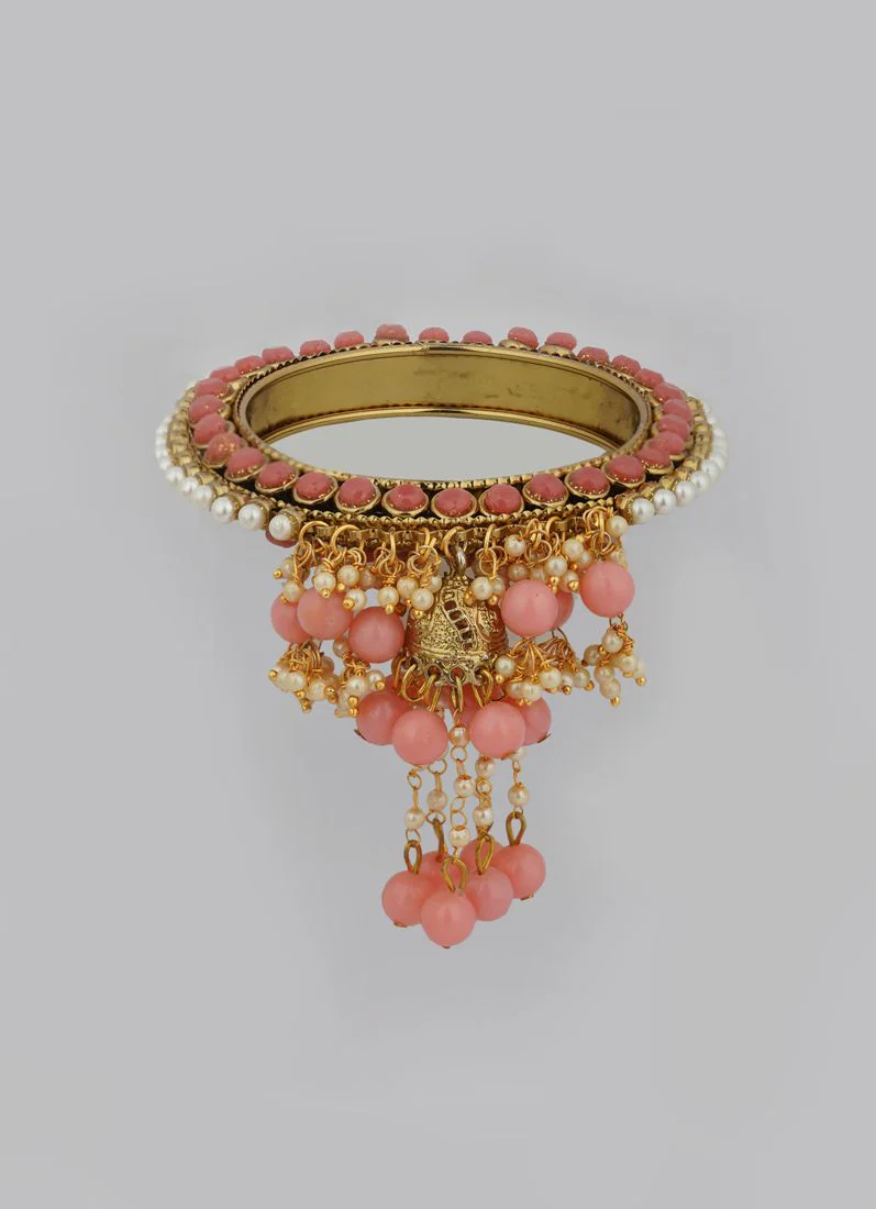 Pink Bangle Droplet Beaded - Image 3