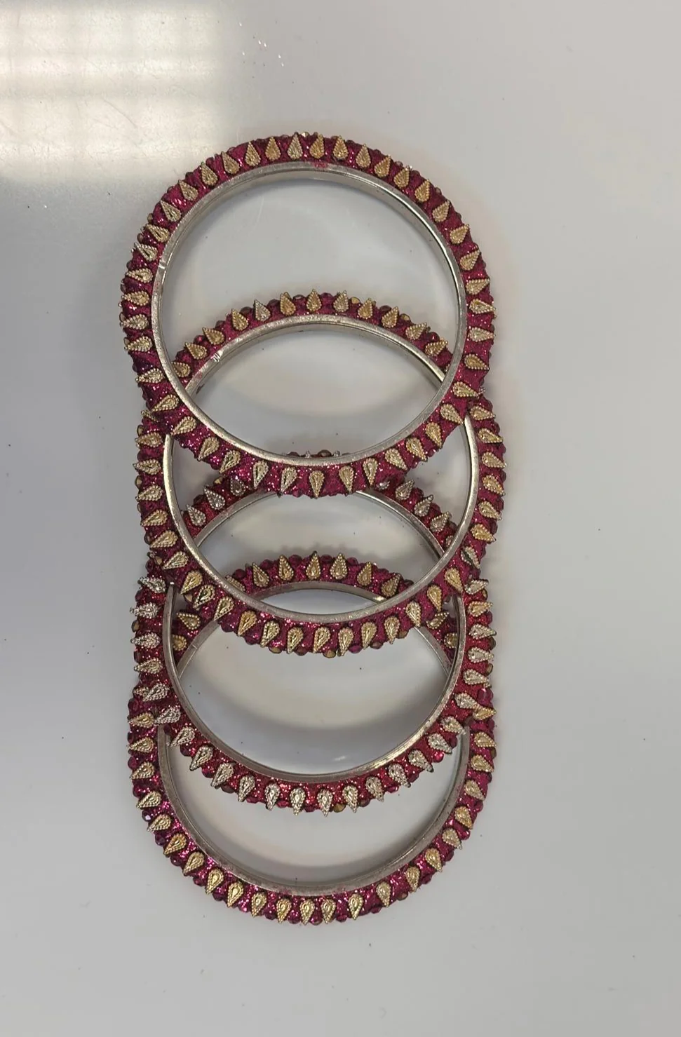 Pink Crystal Bangle Set - Image 2