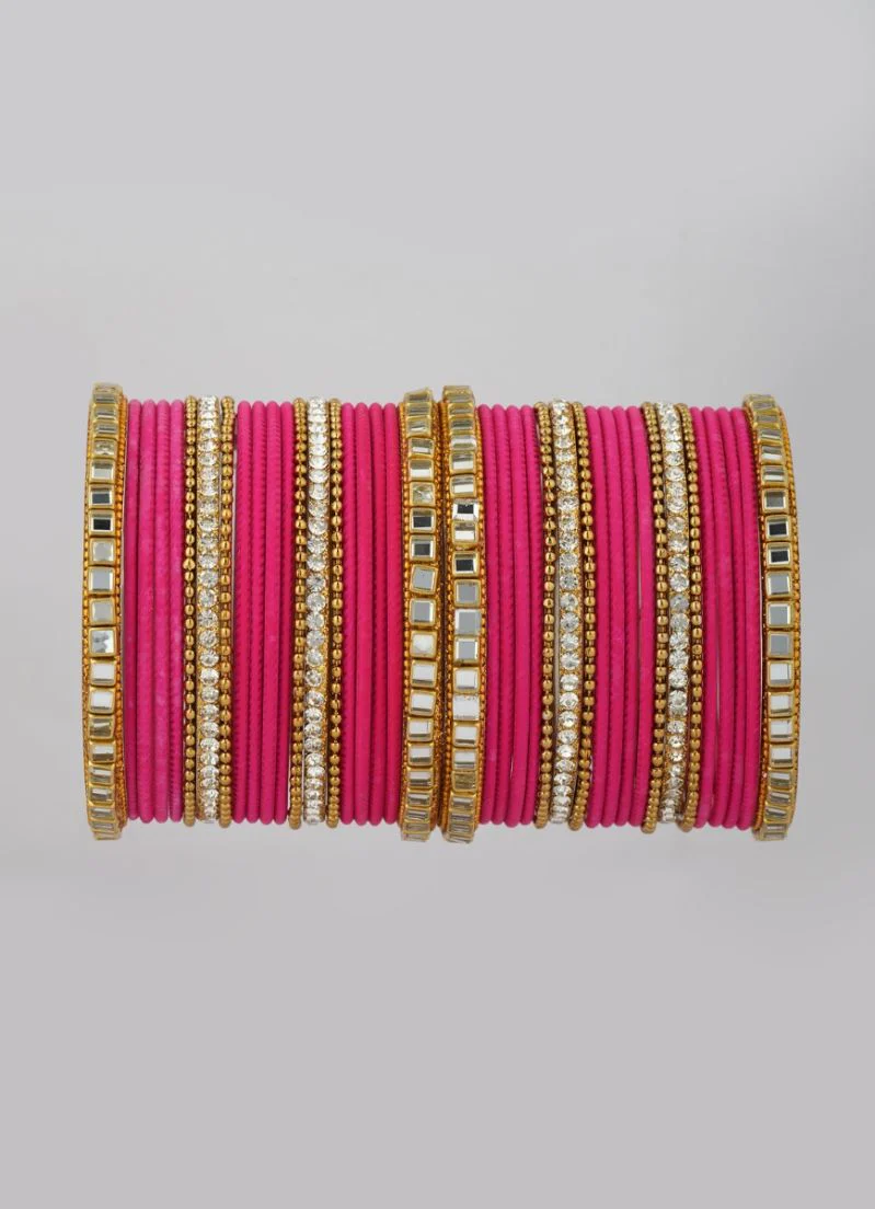 Pink Double Bangle Set - Image 2