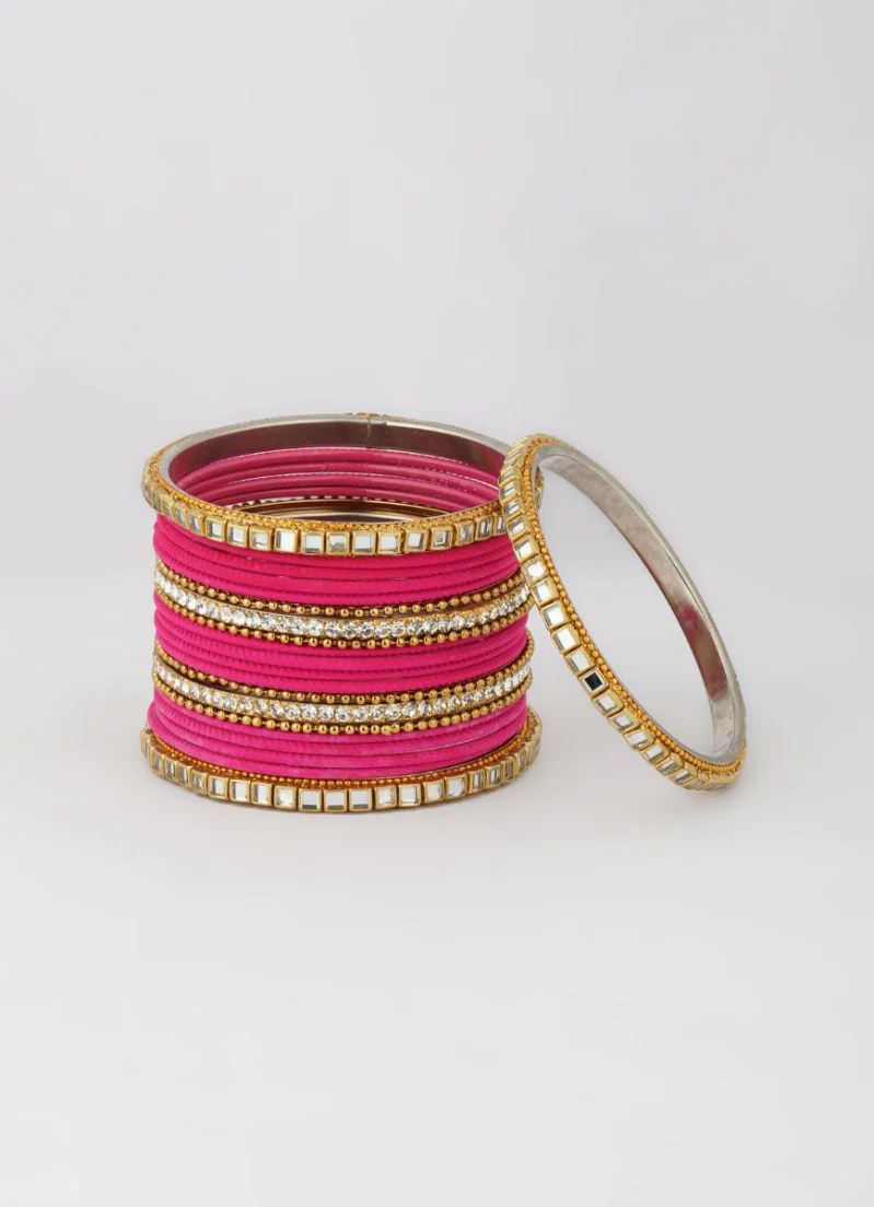 Pink Double Bangle Set - Image 3